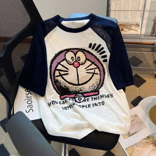 【Tops】キャラクター配色Ｔシャツ   W12823