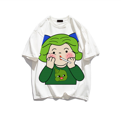 【Tops】キャラクター可愛いTシャツ　W12794