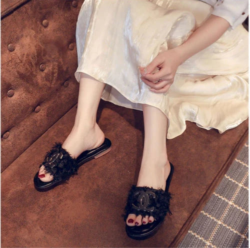 【Shoes】可愛いタッセルスリッパ W11092