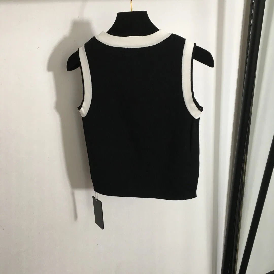 【Tops】配色タンクトップ　Ｗ12151