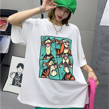 【Tops】ゆったり半袖Ｔシャツ　Z6843