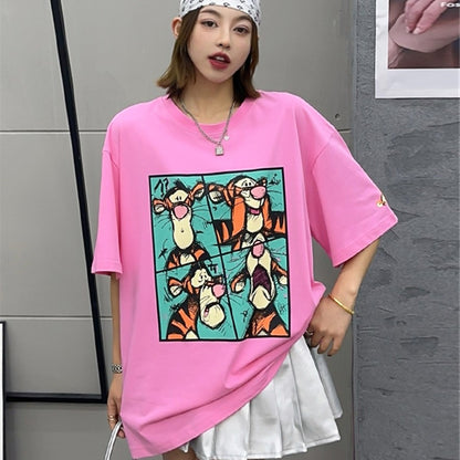 【Tops】ゆったり半袖Ｔシャツ　Z6843